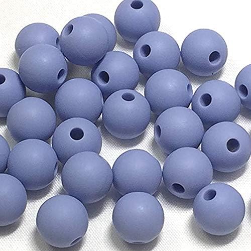 Silicone Beads Bulk - Jewelry Making Kit for Adults - 9mm 100pc Silicone Bead Set for Necklaces, Bracelets, Adult Crafts Bead Supplies, Small Round Beads (9mm, 22 Serenity)