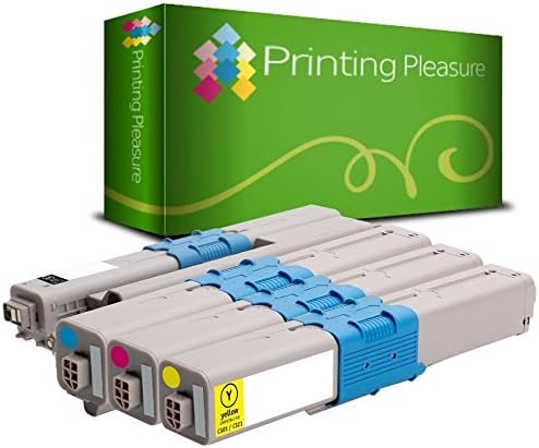 Printing Pleasure 4pk Toner for Oki C301dn C321dn MC332dn MC342dn MC342dnw