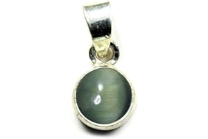 55Carat CHOOSE YOUR COLOR 2 to 10 Carat Round Shape Gemstones Simple Silver Pendant Locket