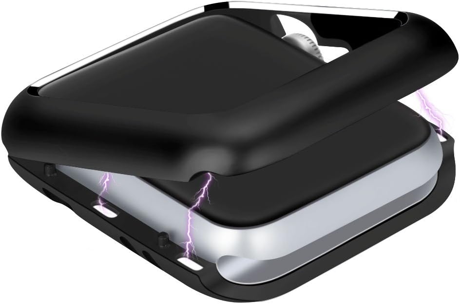 KUMARS Apple Watch Case 38 mm/42 mm, Protective Metal Case, Ultra Thin Magnetic Apple Watch Case, Built-in Metal Magnetic Adsorption for Apple Watch Case Series 3, 2 (Not for Series 1)