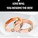 Dubeauty Love Ring Lifetime Titanium Stainless Steel Couples Wedding Engagement Anniversary Engraved Bands Rose Gold Size 5-10