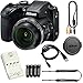 Nikon COOLPIX B500 16MP 40x Optical Zoom Digital Camera Bundle includes Camera, 4 AA Rechargeable Batteries + Charger MH-73, Cables and More (Black)