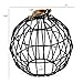 Rustic State Vintage Design Metal Light Cage Guard – Decorative Lamp Shade Black Set of 2Rustic State Vintage Design Metal Light Cage Guard – Decorative Lamp Shade Black Set of 2 (Globe)