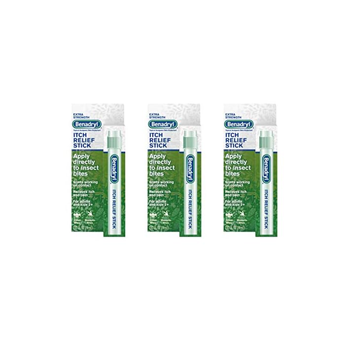 Benadryl Extra Strength Itch Relief Stick, Diphenhydramine Topical Analgesic and Zinc Acetate Skin Protectant for Fast…