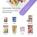 Food Bag Heat Sealer Handheld, Portable Mini Sealing Machine for Bag Food Storage, Double Smart Switches on the Side with 47 inch Separate Type Power Cable (Purple)