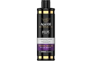 EMAX Limited Edition Felps Professional Acai Oil Nanoplastia Sealing 250ml - Brazilian Keratin Straightening Treatment - Ultimate Shine & Smoothness, Long-Lasting Results for All Hair Types
