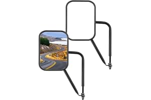 JOYTUTUS Mirrors Doors Off Compatible with 1987 to 2024 Wrangler YJ TJ JK JKU JL JLU JT Gladiator, Anti-shake Wide Vision Mir