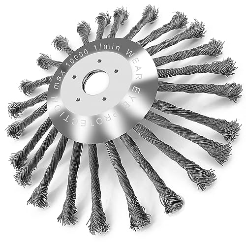 SORAGEUN 10Inch Unbreakable Wired Trimmer Blade Weed Wacker Head