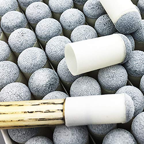 COOLOOdirect 30pcs Replacements Slip-On Pool Billiard Cue Tips Head Tip Snooker Mouth,12mm - Thumbnail 4