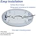 Facon Oval RV Motion Sensor Light - 4W 280LM Warm White (3400K) 12V RV Interior Lighting, LED Ceiling Dome Lights for RV Camper Motorhome Boat