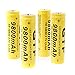 EastVita GTF 4pcs 3.7V 18650 9800mAh Li-ion Rechargeable Battery For LED Flashlight Torch