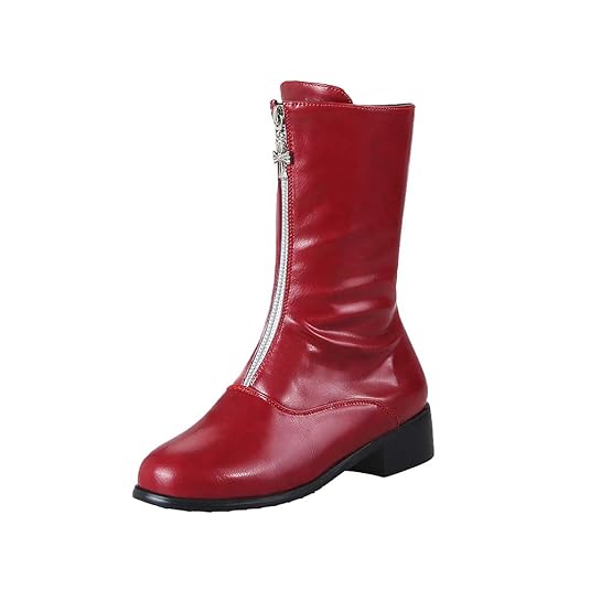 SCHOLIEBEN Boots Stiefel Damen Schwarz Chelsea Ankle Winter Flach Plateau Leder Lack Latex Kurzschaft Halbschaft Halbhohe Com