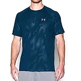 Under Armour Men's Tech Patterned T-Shirt, Blackout Navy/Steel, Large