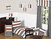 Sweet Jojo Designs Gray and Orange Stripe Lamp Shade