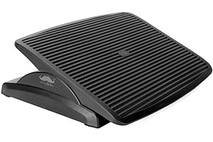 Moustache Adjustable Foot Rest Under Desk - Ergonomic Footrest Support with Massage for Home, Office Desk & More (Tilt 0° ~ 2