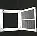 HVAC Premium 14'' X 14'' Steel Return Air Filter Grille for 1'' Filter - Removable Face/Door - HVAC Duct Cover - Flat Stamped Face - White [Outer Dimensions: 16 5/8''w X 16 5/8''h]