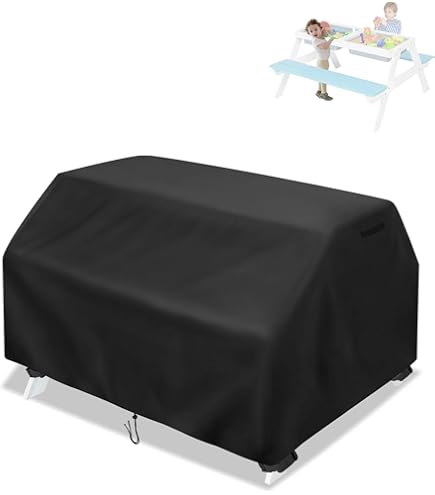 Protección Muebles Exterior HOLEILUCK Funda Exterior Muebles Jardin 245x210x80cm Impermeable,Fundas Muebles Jardin Resistente Al Viento, Anti-UV, Tela Oxford Funda Para Mesa Exterior