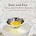 Egg Separator Acevan Egg Yolk White Separator 304 Stainless Steel (18/8) Egg Divider Filter - Dishwasher Safe Food Grade Cooking Kitchen Gadget - Silver