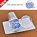 Voberry® Clear Jelly Nail Art Stamping Stamper Scraper Kit DIY Polish Print Template Manicure Tools