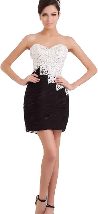 amazon dresses black and white