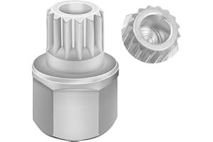 JEUCLEL 32/16PT Wheel Locking Nut Key Compatible with BMW, Wheel Lock Nut Socket Adapter, Anti-Theft Lug Nut Removal Tool, An
