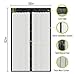 Magnetic Screen Door Durable Mesh Curtain and Full Frame Velcro Fits Doors Up to 38