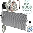 A/C Compressor Kit with AC Condenser Assembly - Compatible with 2006-2011 Honda Civic 4-Door