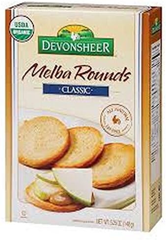 DEVONSHEER, Melba Rounds, Og2, Classic, Pack of 3, Size 5.25 OZ, (Kosher 95%+ Organic)3