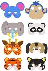 SHATCHI 8Pcs Eva Foam Animal Masks Kids Party Bag Fillers Masquerade Christmas view 11