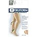 Truform Surgical Stockings, 18 mmHg Compression for Men and Women, Thigh High Length, Closed Toe, Beige, Large
