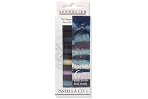 SENNELIER Extra-Soft Half Pastel 6 Stick Set, Set of 6, Stormy Sky