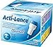 Acti-Lance 7156 Button Activated Safety Lancet, Universal, Blue, 23 g, 1.8 mm Depth, Pack of 100