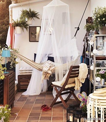 Mosquito Net - Toddler Bed Crib Canopy Mosquito Netting (White)