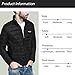 Wantdo Men's Packable Stand Collar Light Weight Down Jacket X-Large Black