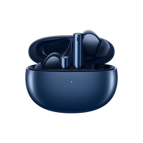 realme Buds Air Wireless Earbuds, Active Noise Cancellation, 10mm Dynamic  Bass Boost Driver, Up to 30 Hours Playtime, IPX5 Water Resistance (Blue)  - Main Image