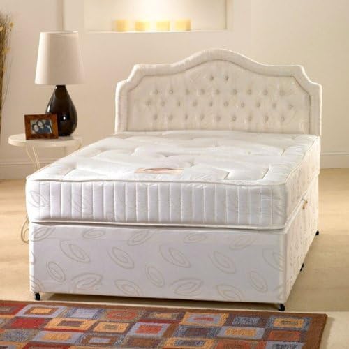 Deluxe Beds Ltd Bargain 4Ft 6 Double Chardonnay Divan Bed Next Day Del by Deluxe Beds