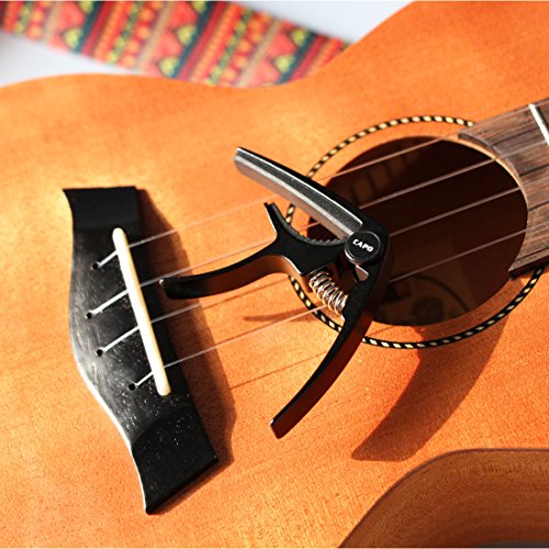 Ukulele Capo Aluminium Alloy Clamp for 4 Strings Uke Soprano Concert