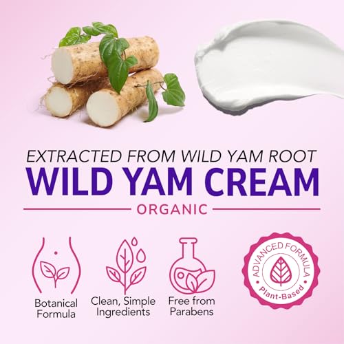 Wild Yam Cream 120g with Dong Quai for Women, Hormonal Balance Cream, Support for Menopause and Perimenopause, Hydration Against Hot Flashes and Night Sweats, Natural Wild Yam, Nourish