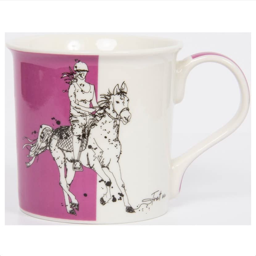 The Leonardo Collection LP49497 Unravelled Sports - Horse Riding Mug, Fine China, Boxed