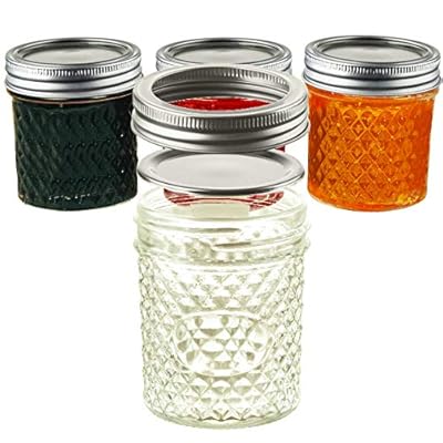 Nellam Mason Jars with Glass Lids oz Quilted Bahrain Ubuy