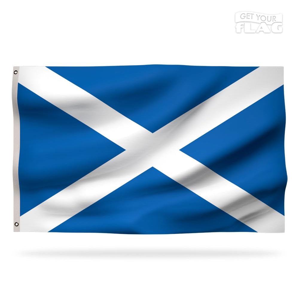 Premium Scottish Flag 150x90cm - Very Resistant and Excellent Quality Scotland flag with 2 metal eyelets - Be proud of your colors ! — image 1