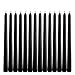 Light In The Dark Black Taper Candles - Set of 14 Dripless Candles - 10 inch Tall, 3/4 inch Thick - 7.5 Hour Clean Burning