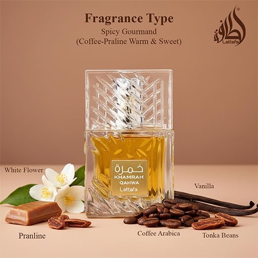 Lattafa Khamrah Qahwa Unisex EDP Eau de Parfum, 100 ml 7