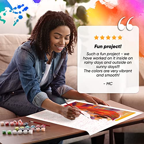 Opalberry Paint by Numbers for Adults 16x20" WrinkleFree Rolled