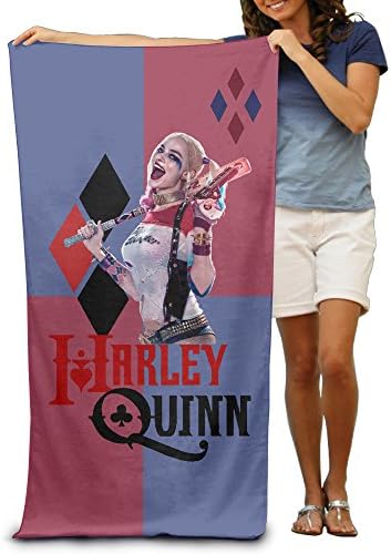 WXIANGL Suicide Squad Harley Quinn Beach Towel For Adults 31.5*51.2 Inch
