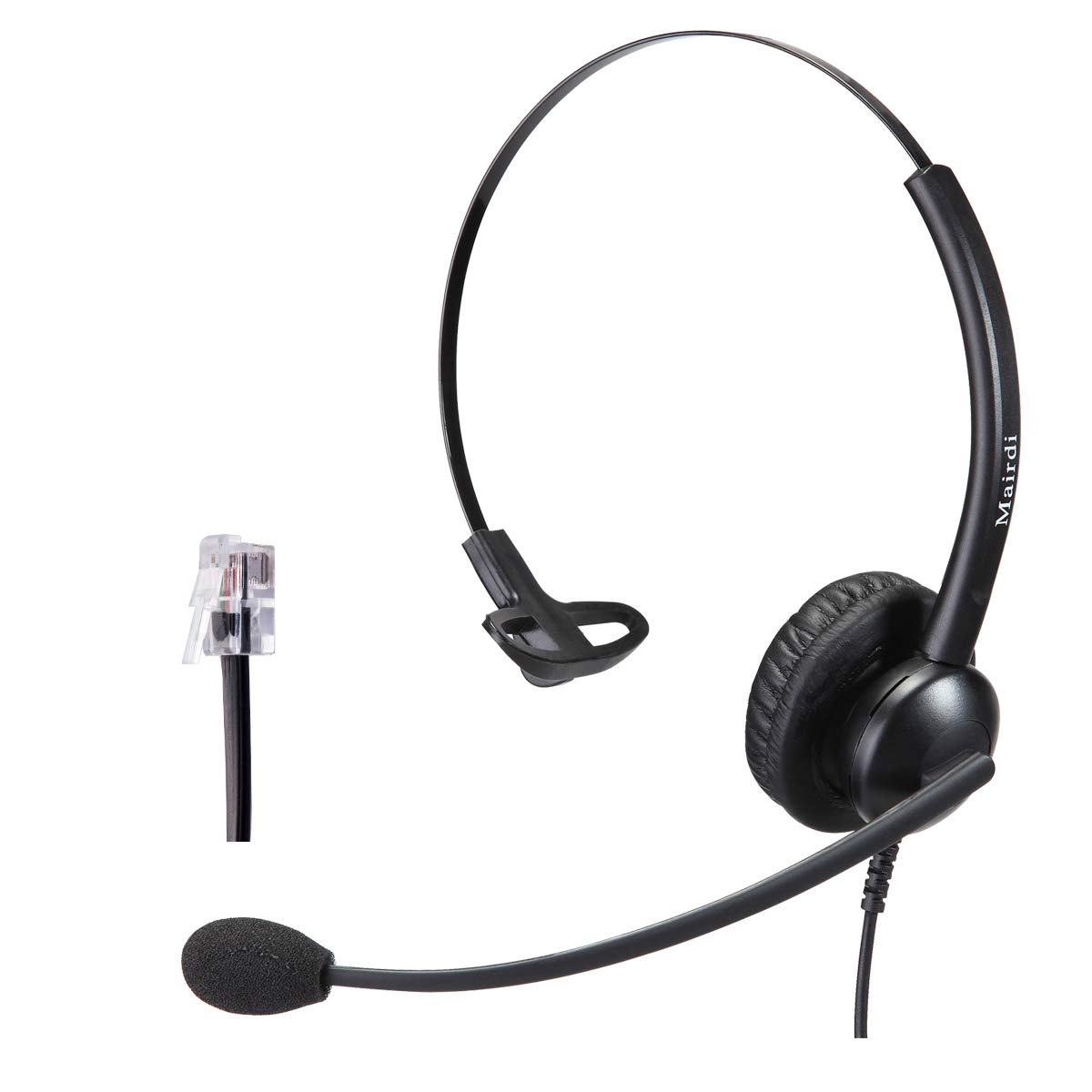 MAIRDI Telephone Headset with Noise Canceling Microphone & HIS Cable for Avaya IP 1608 1616 9601 9608 9611 9611G 9620 9621 9640 9641 9650 9670 J139