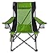 Kijaro Sling Folding Camping Chair - Enjoy the Outdoors in this Outdoor Chair with a Built-in Cup Holders and Side Organizer - Includes a Detachable Pillow - Ireland Green