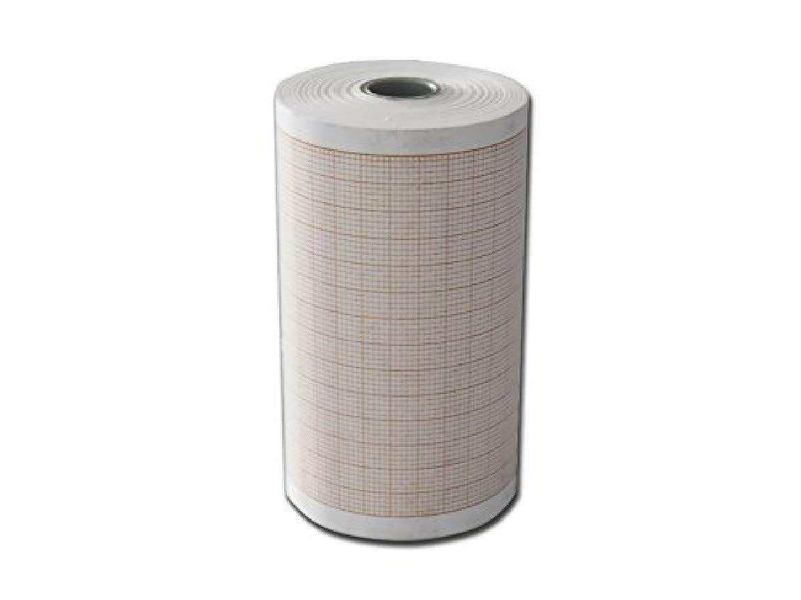 Gima 32964 Thermal Paper Roll Ecg Grid Orange 80 mm x 25 M