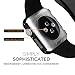 iCASEIT Apple Watch Case Screen Protector 38mm (Pack of 3) - Bumper Case with Screen Protector for Full Protection for Apple Watch 38 mm - Black x 3