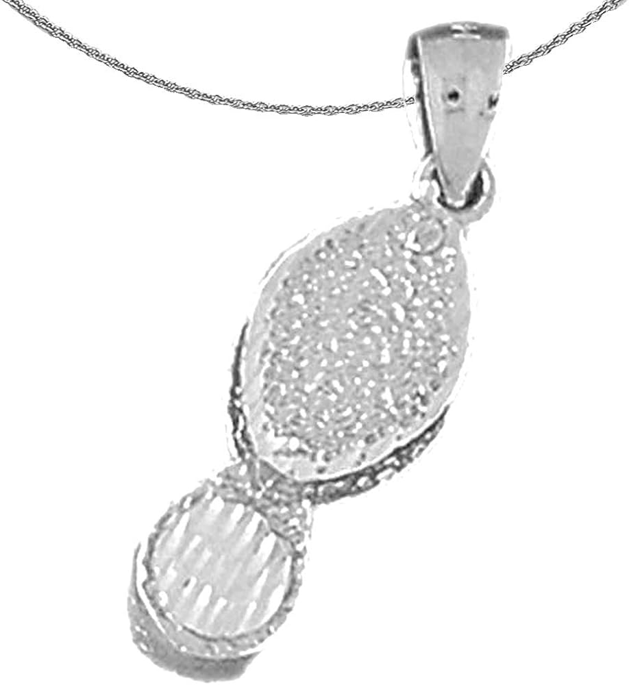 14K White Gold Jewelers Loop Necklace 22 mm Amazon.co.uk Jewellery